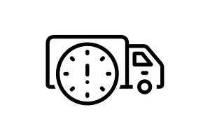 Delays postponement black icon, an Outline Icon by Creative priyanka