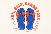 Summer PNG Sandy Toes Flip Flop, a Seasonal Illustration by Canvas Craft (Thumbnail 1 of 6)