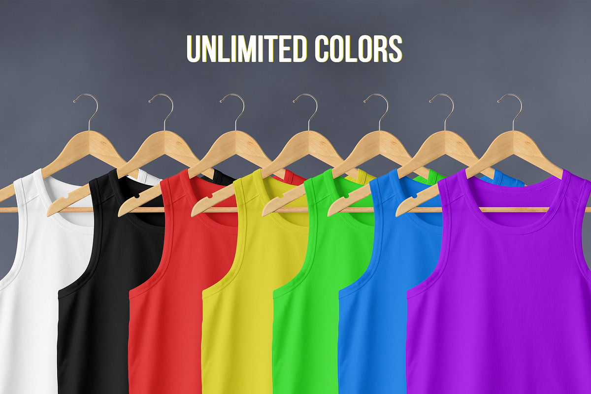 Men's Tank Top Mockup, a Shirt Mockup by Mock-up Store (Photo 4 of 6)