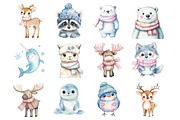 Whimsical Winter Clipart, an Illustration by Design Market (Thumbnail 2 of 3)