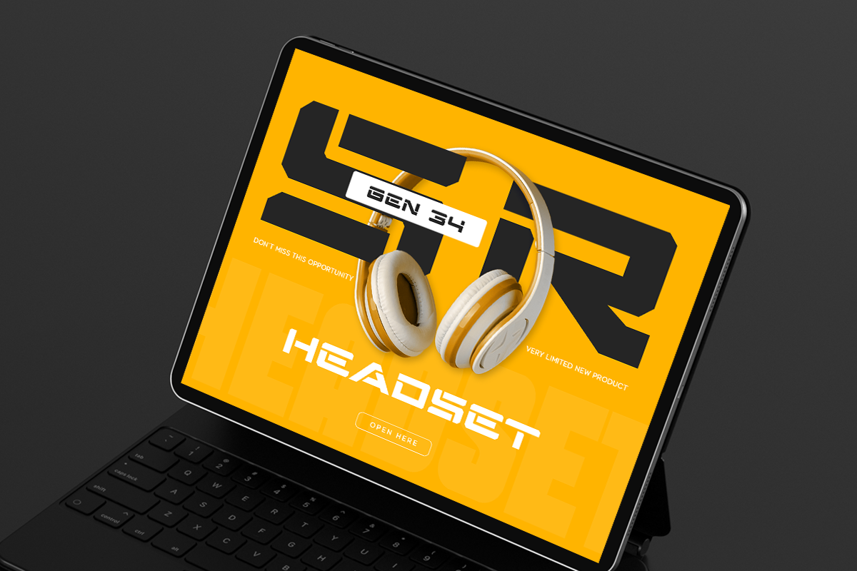 Invasion - Futuristic Techno Font, a Sans Serif Font by Hamz Studio (Photo 2 of 8)
