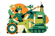 10 Military Army Forces Illustration, a Person Illustration by denayunebgt (Thumbnail 4 of 4)