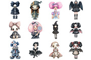 Gothic Doll Sublimation Bundle, a Graphic by CitraGraphics (Thumbnail 3 of 4)