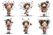Valentine Fairy Clipart, an Illustration by Daily.Designs (Thumbnail 3 of 5)