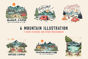 Mountain illustration Bundle