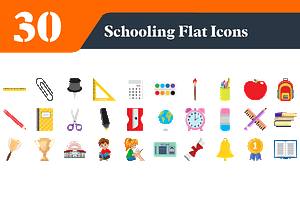 Schooling Flat Icons Bundle, an Emoji Icon by EllaMaiyaali