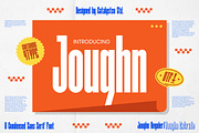 Joughn Condensed Sans Serif Font, a Sans Serif Font by Catalystco Studio (Thumbnail 1 of 7)