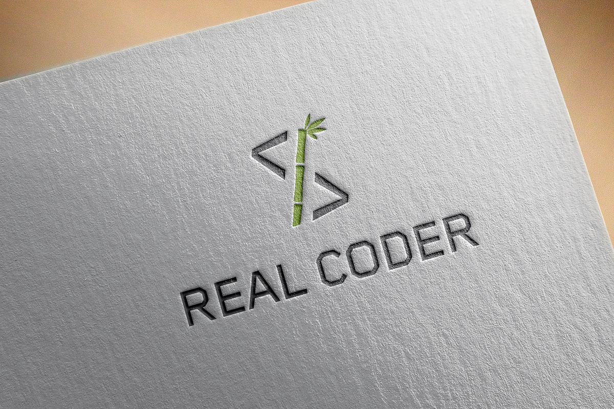 Real Coder Logo, a Branding & Logo Template by GladicMonster