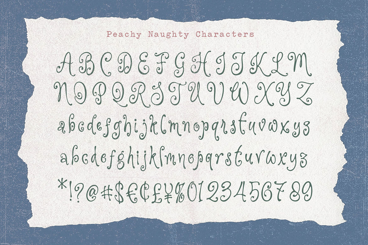 Peachy Naughty a Whimsy Curly Font, a Handwritten Font by Blankids Studio (Photo 10 of 10)