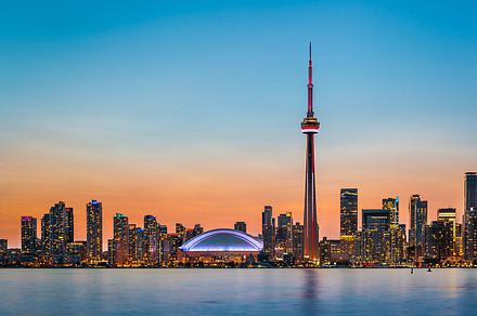 Toronto skyline stock photo containing architecture and building, an Architecture Photo by Maurizio De Mattei