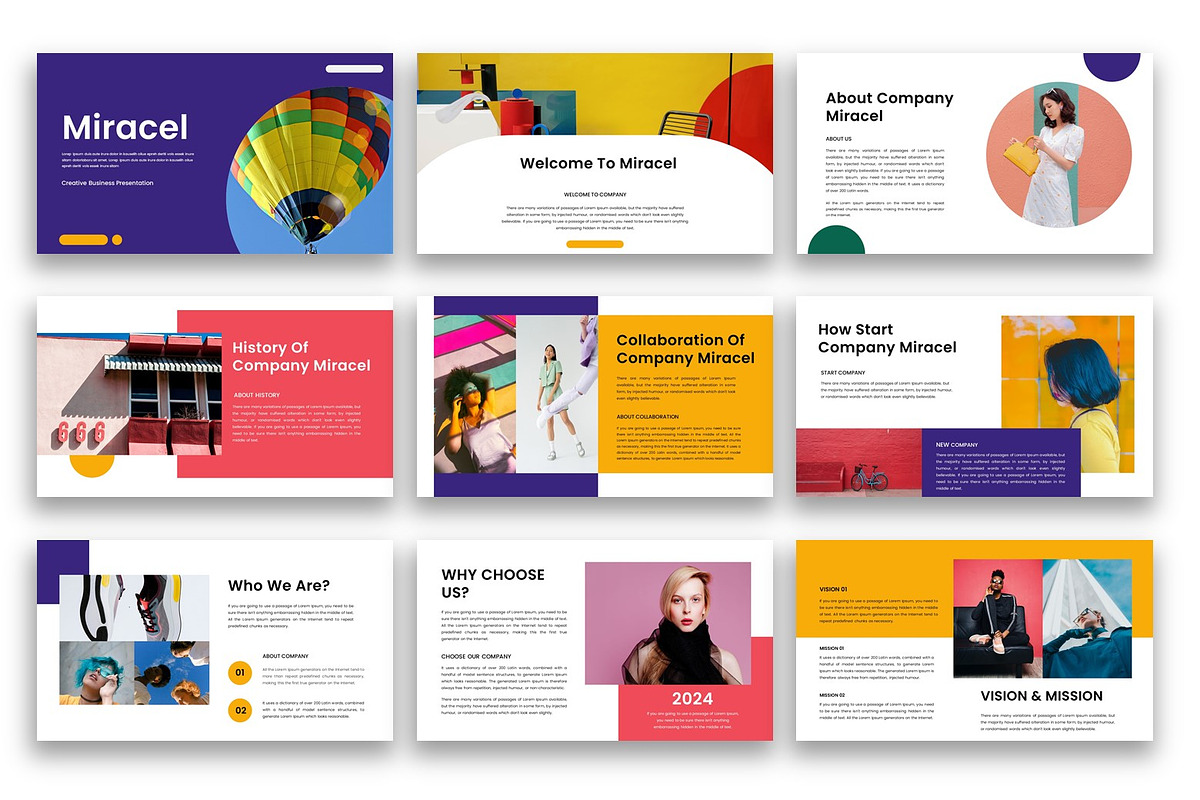 Miracel – Creative Google Slide, a Presentation Template by kreatifreya (Photo 2 of 5)