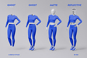 Women's Activewear Mockup Set, a Shirt Mockup by OllStore (Thumbnail 5 of 17)