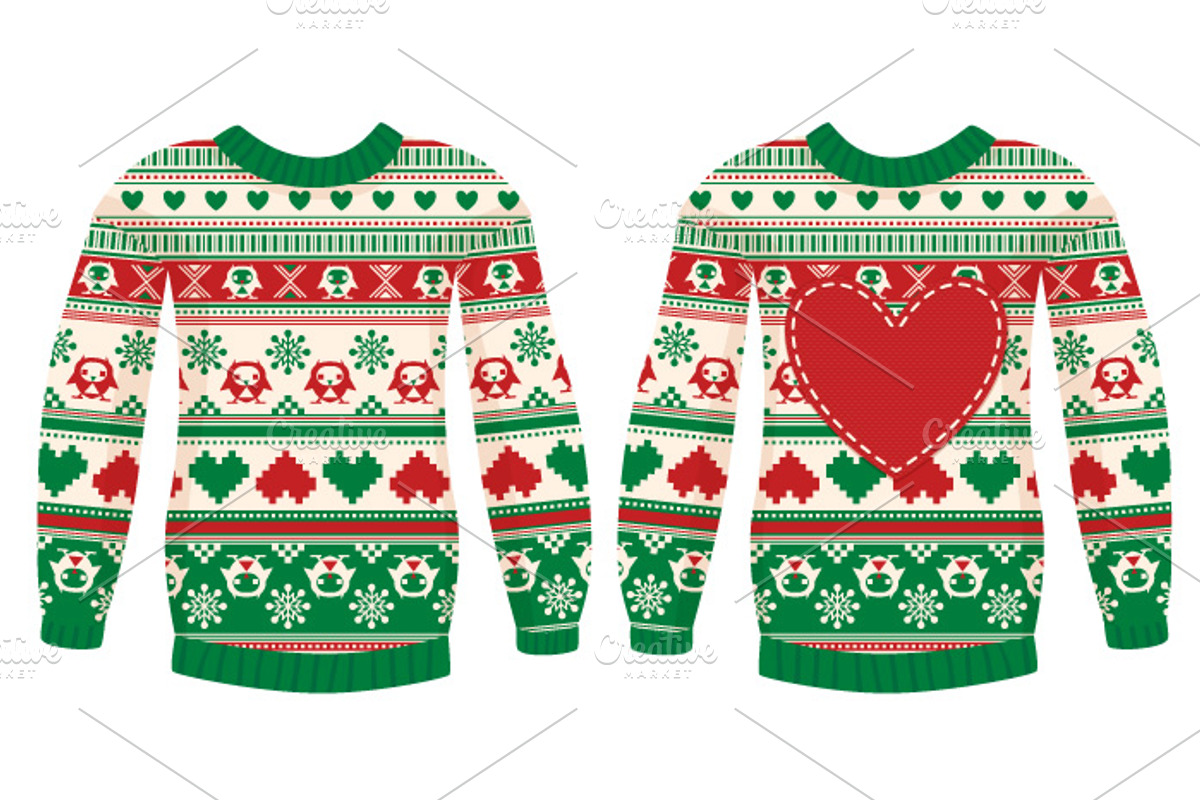 Winter sweater seamless ornament., a Pattern Graphic by kite-kit (Photo 3 of 5)