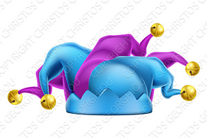 Court Jester Carnival Joker Clown, an Illustration by Christos Georghiou