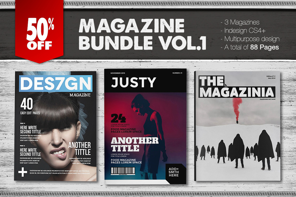 Magazine Bundle 1, a Magazine Template by Luuqas Design (Photo 1 of 5)