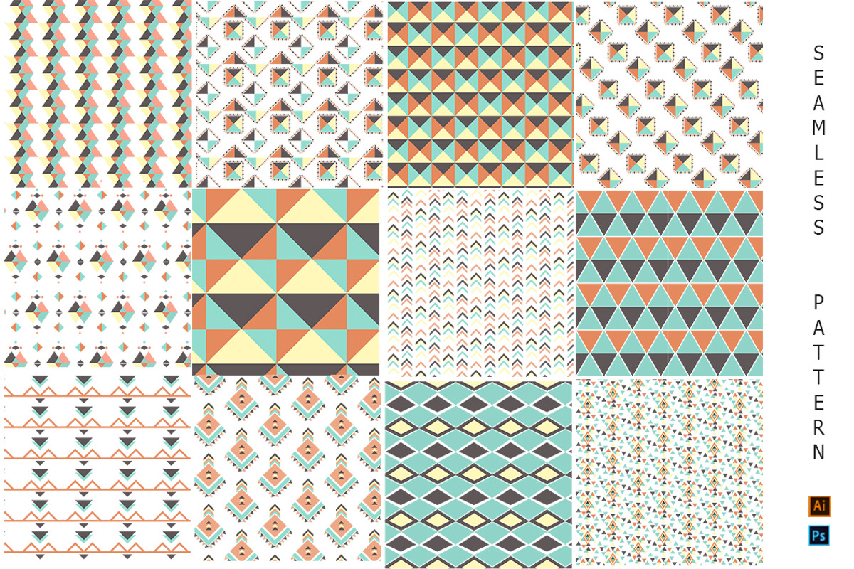 GEOETHNIC Geometric BRUSH & PATTERNS, a Pattern Graphic by Design Unique (Photo 9 of 10)
