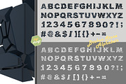 Cracked stone Alphabets, a Blackletter Font by Digithings (Thumbnail 1 of 3)