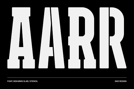 Bokarms | Slab & Stencil, a Slab Serif Font by SMZD