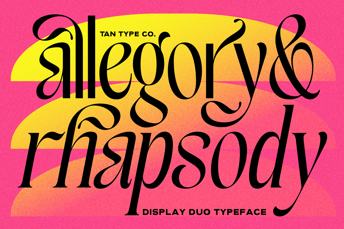 TAN - ALLEGORY, DUO FONT, a Serif Font by TanType (Photo 1 of 10)