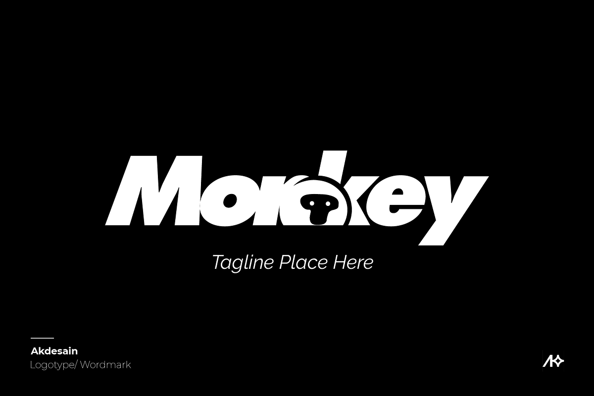 Monkey Wordmark Logo, a Branding & Logo Template by Akdesain