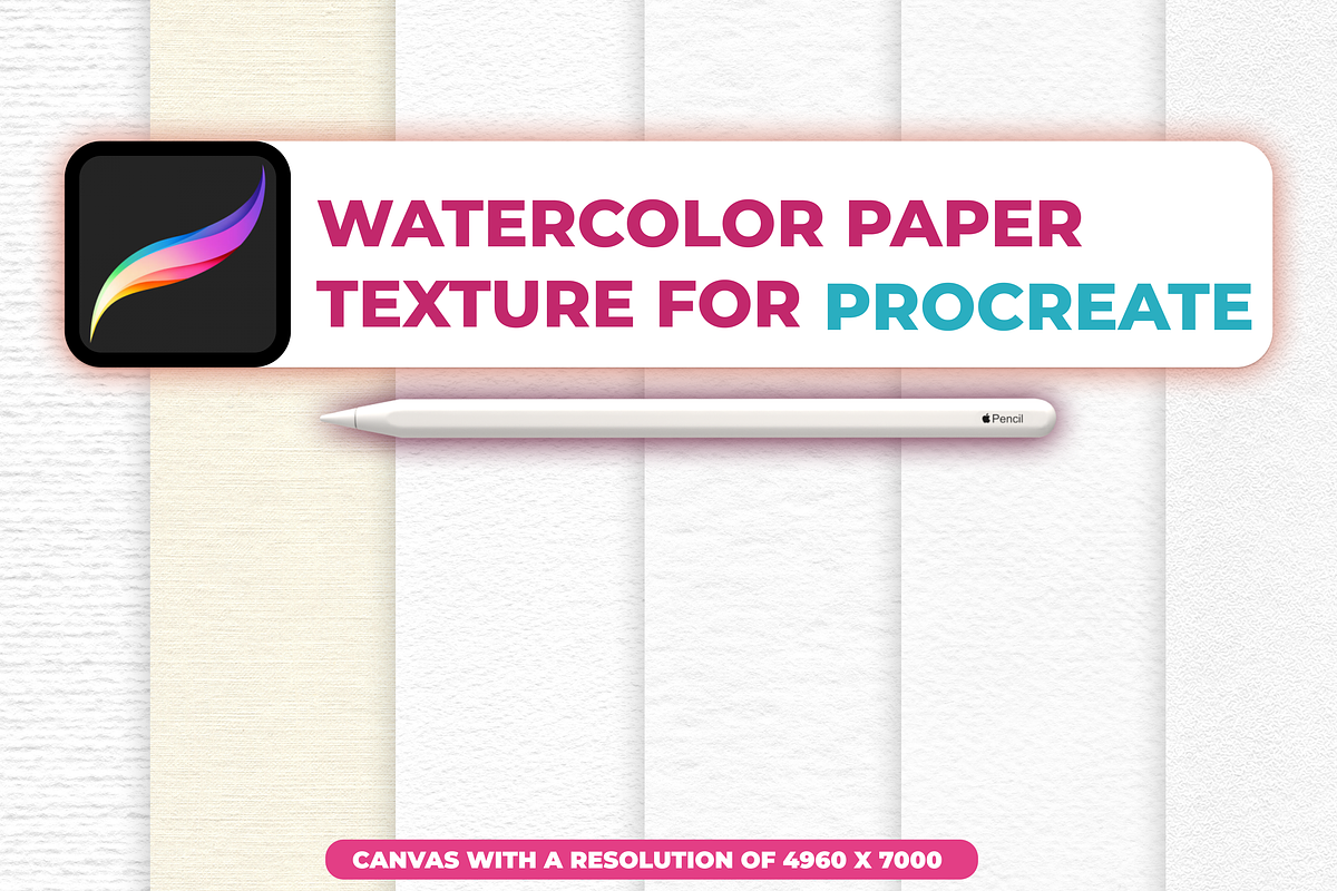 8 WATER CANVAS for Procreate, a Brush Add-On by Graphics Resources