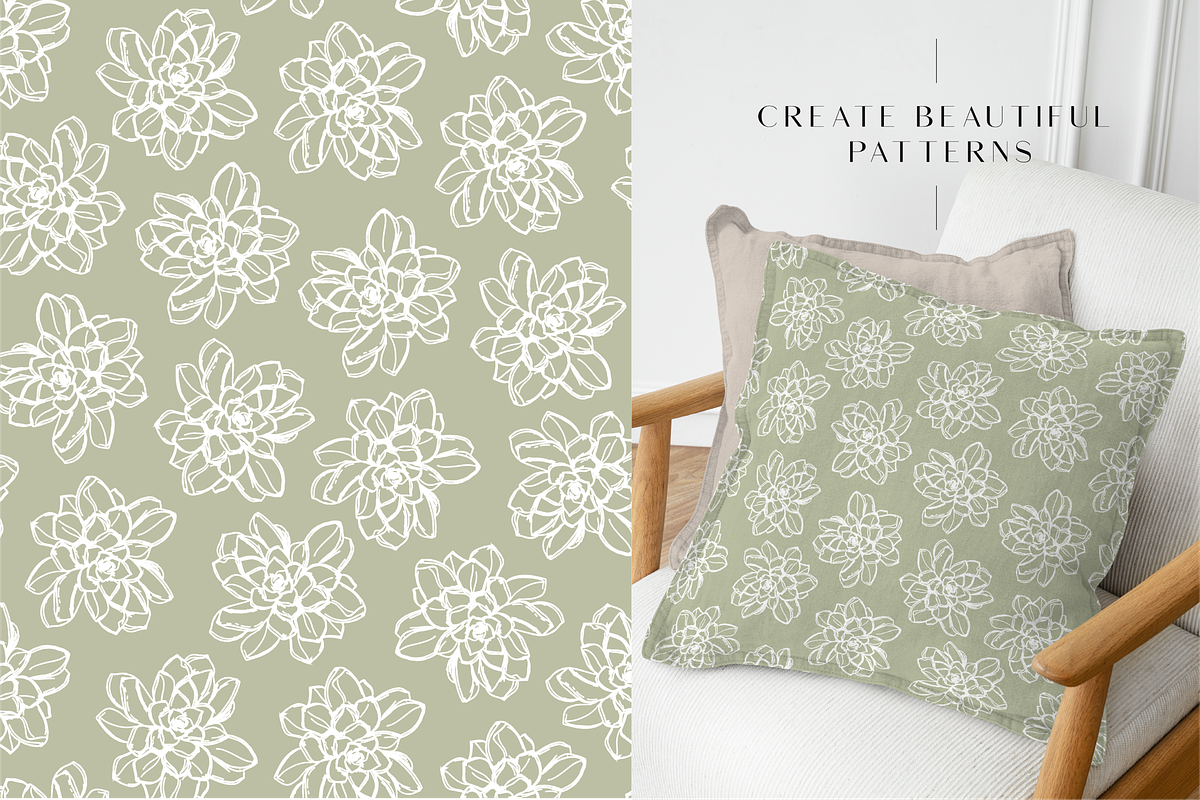 Line Art Succulent Illustrations, a Decorative Illustration by CL Creative Studio (Photo 8 of 10)
