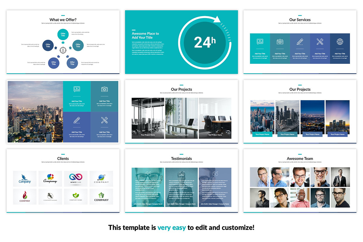 Marketing Plan Keynote Template, a Presentation Template by SlideBunny