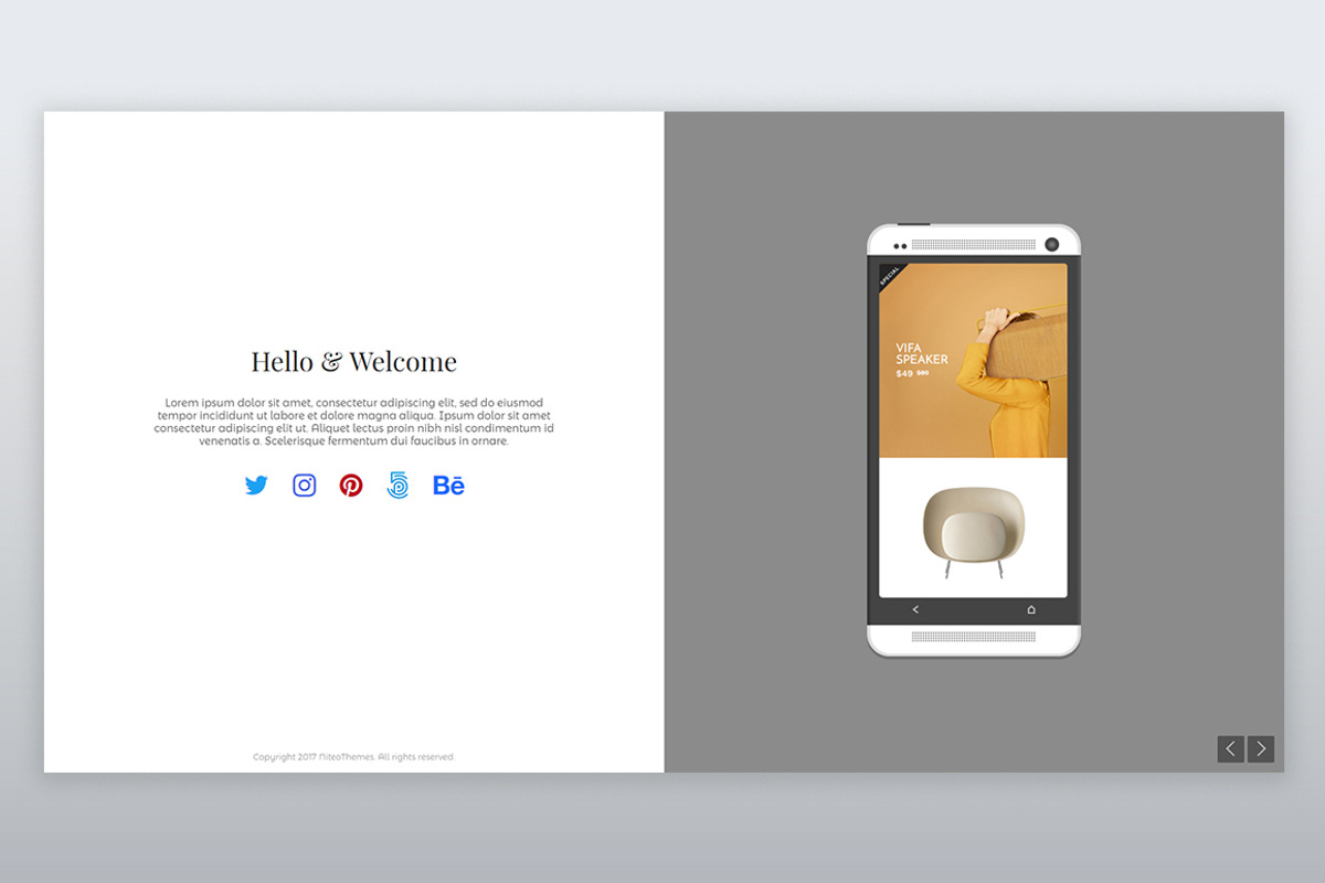 CMP Fifty - Maintenance Landing Page, a WordPress Template by NiteoThemes (Photo 3 of 6)