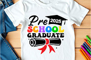 Preschool Graduate 2025 Svg Png, an Object Graphic by Digi_Design_World (Thumbnail 5 of 6)