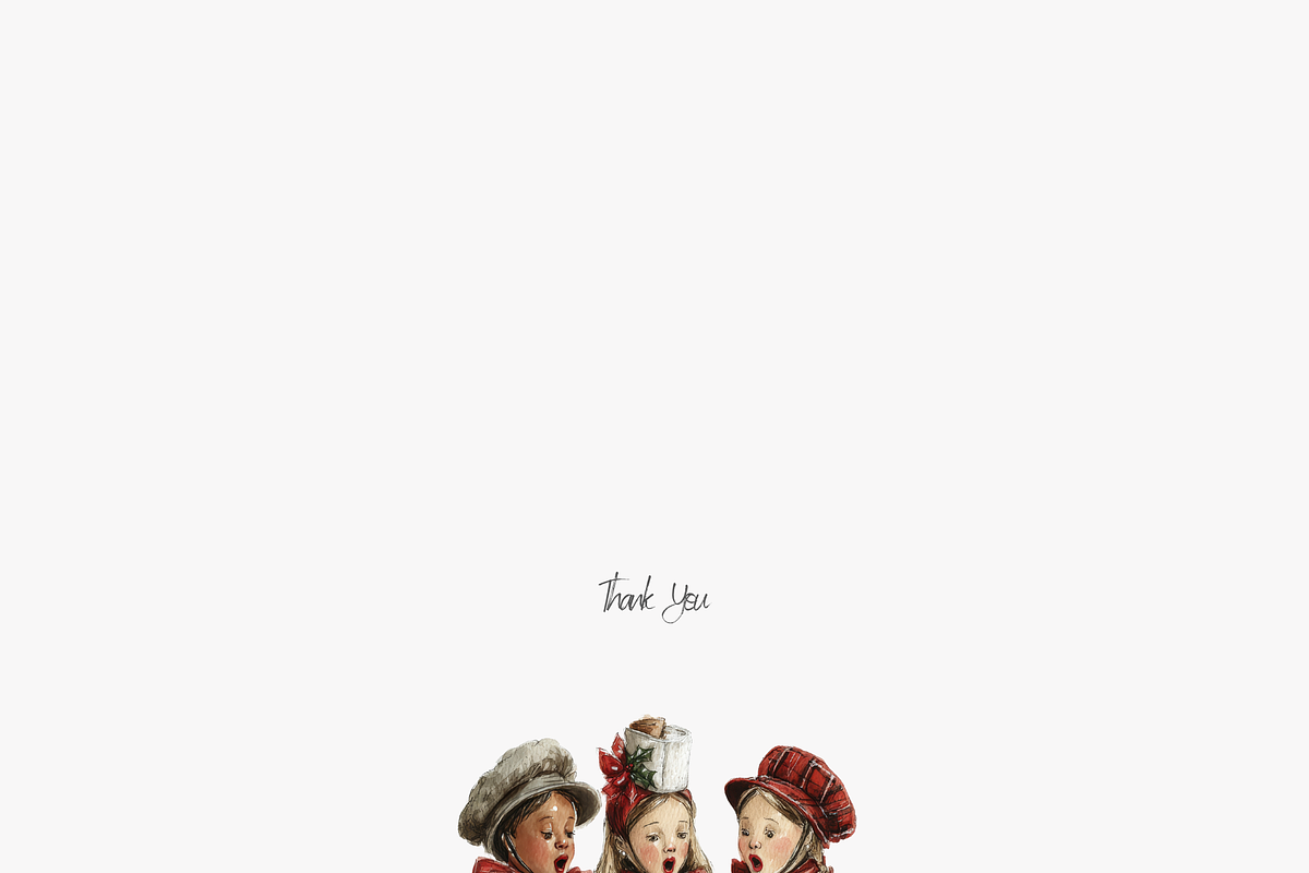 Christmas Carol Clipart Set, a Decorative Illustration by Pati Paints (Photo 2 of 6)
