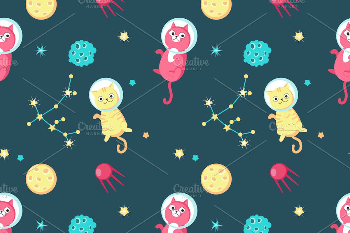 Space animals calendar & planner, a Stationery Template by SiberianArt (Photo 11 of 12)