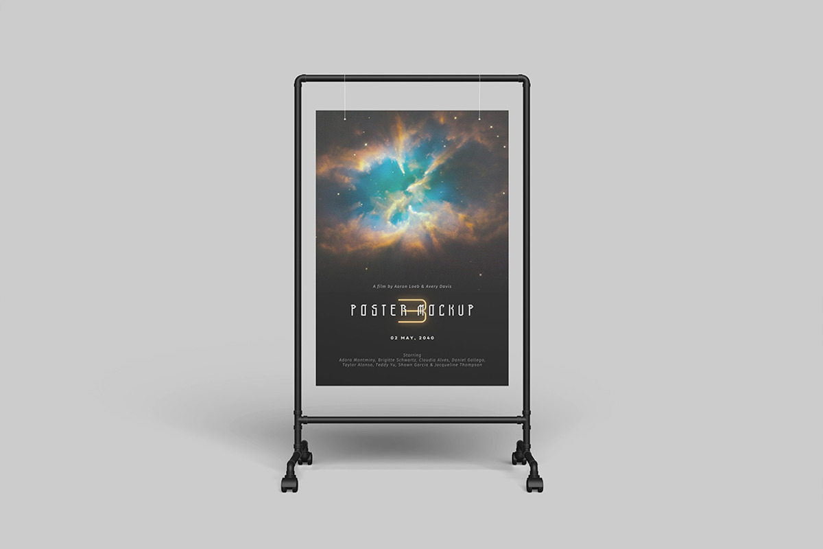 Poster Stand Mockup, a Mockup by DxSLEX (Photo 3 of 5)