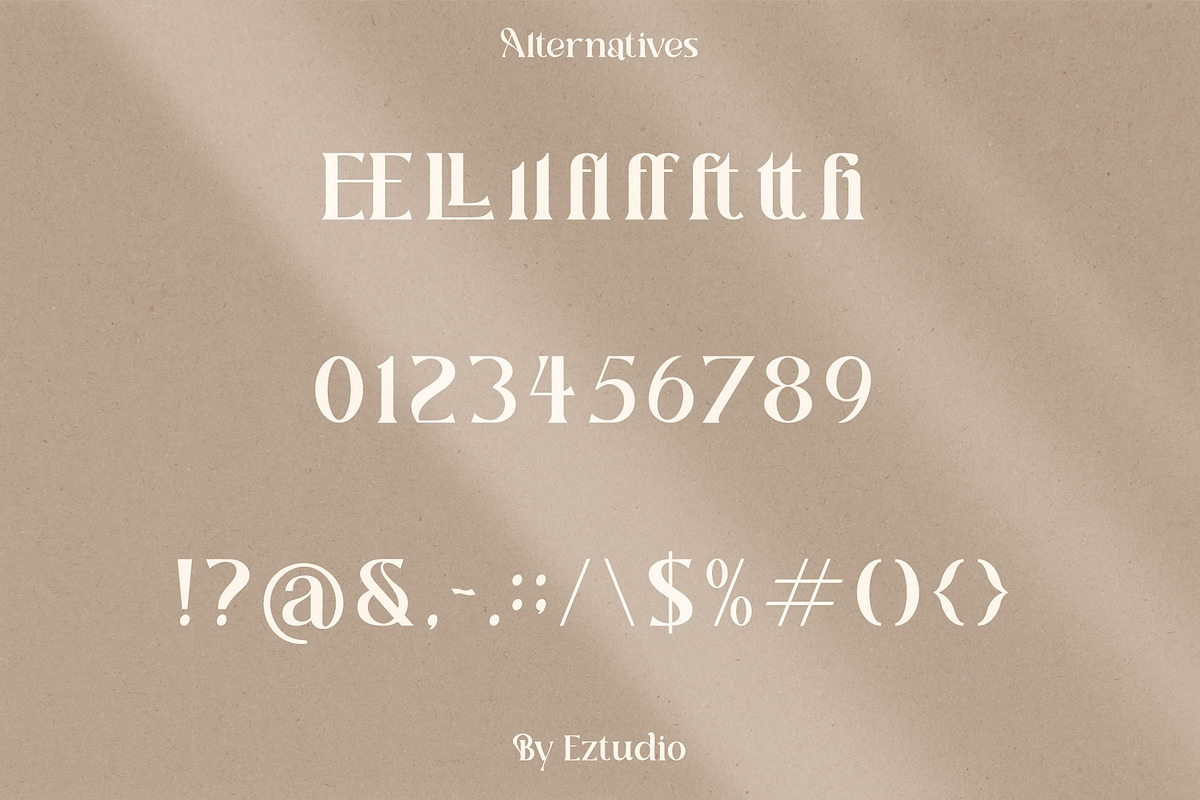 Laisha - Modern Display Font, a Serif Font by Eztudio (Photo 11 of 13)