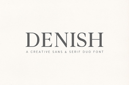 Denish Sans & Serif Duo Font Family, a Serif Font by Creativetacos