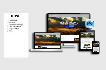 OnePage Psd Teamplate
