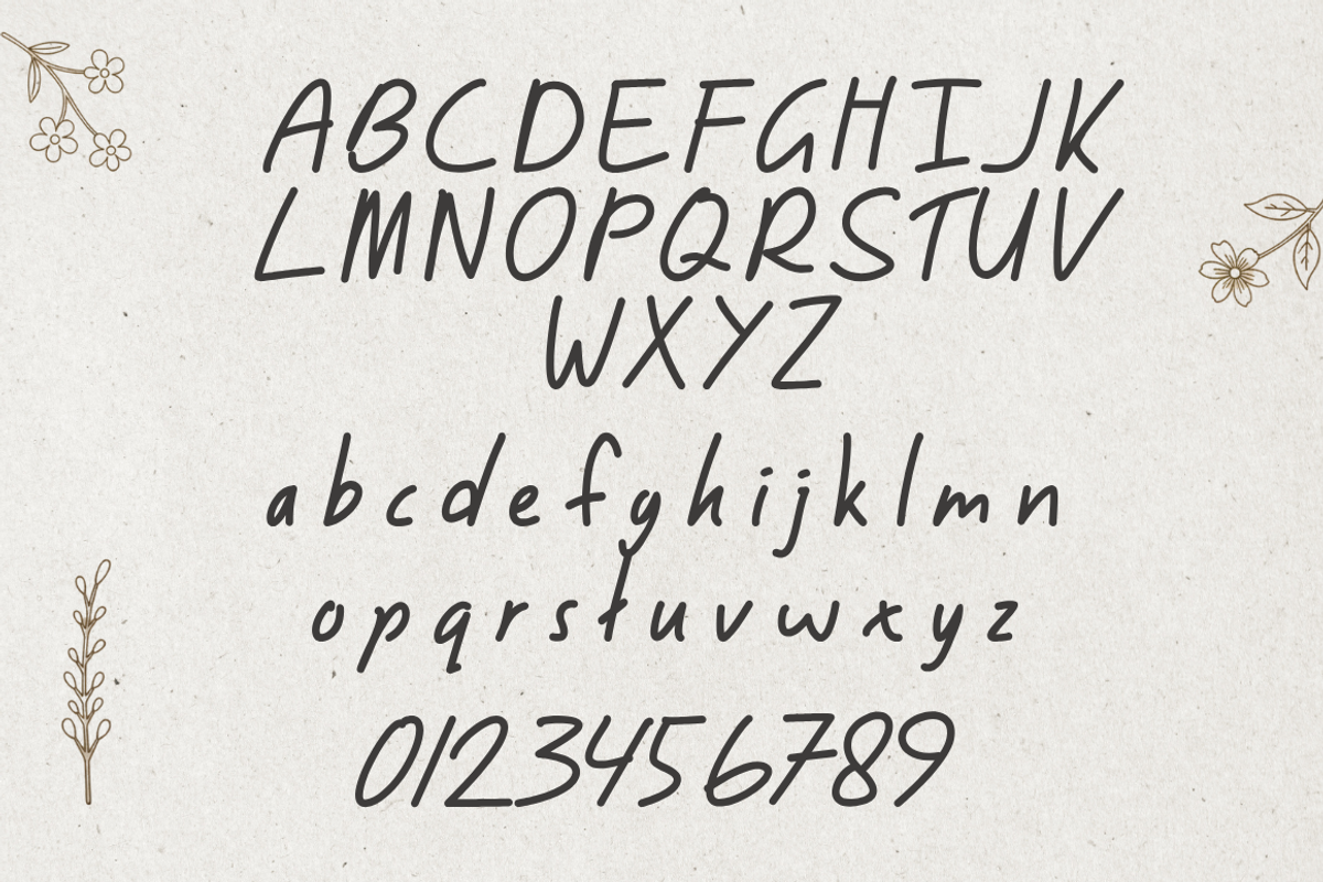 Rosvera - Handwritten Font, a Handwritten Font by portype (Photo 7 of 16)