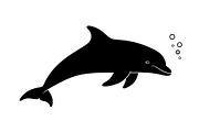 Dolphin Jumping Silhouette Vector bu, an Illustration by Designs_River (Thumbnail 20 of 48)