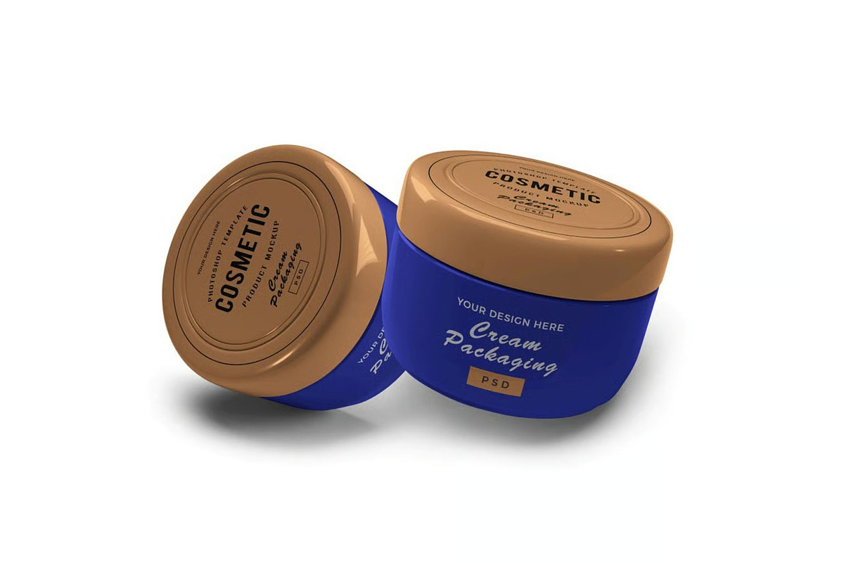 Cosmetic Cream Jar Mockup Template, a Packaging Mockup by DesignRushMarket (Photo 9 of 11)
