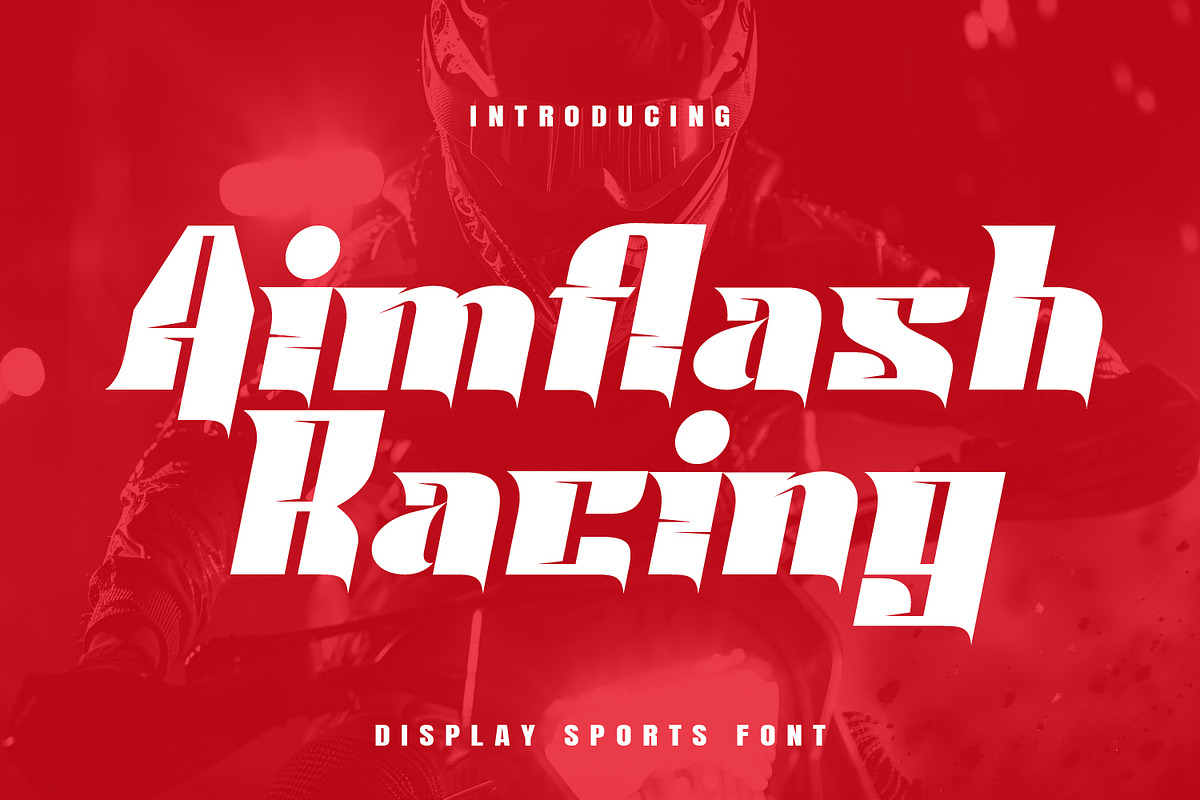 Aimflash – Racing Font, a Sans Serif Font by Randi Irvan | Rvandtype (Photo 1 of 12)
