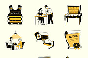 Law Drawing Illustration Set, a Person Illustration by Vectors Market (Thumbnail 7 of 9)
