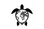 World Map Sea Turtle Bundle, an Illustration by Gaye Art (Thumbnail 9 of 31)