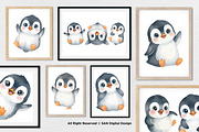15 Bundle Watercolor Cute Penguin, an Animal Illustration by Morspective (Thumbnail 4 of 8)