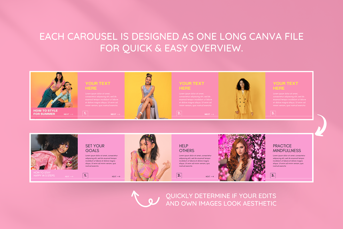 Colorful Instagram Carousel Bundle