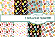 Set of watercolor delicious donuts, a Decorative Illustration by Nataliia Pyzhova (Thumbnail 2 of 7)