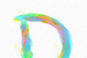 Watercolor Alphabet, a Font by MRI STUDIO (Thumbnail 9 of 9)