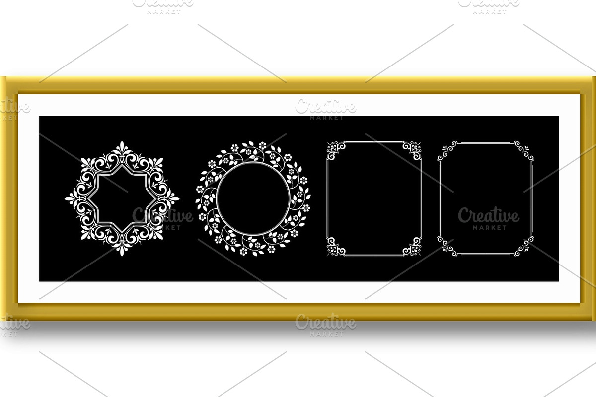 Set of decorative frames, a Pattern Graphic by RODINA (Photo 2 of 3)