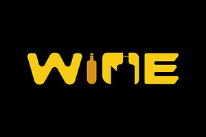 wine logo design, a Branding & Logo Template by Salman Shop