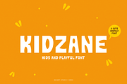 Kidzane - Kids Font, a Sans Serif Font by Iqsiart Studio (Thumbnail 1 of 6)