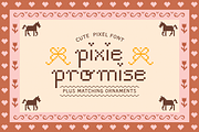 PIXIE PROMISE | CUTE PIXEL FONT, a Blackletter Font by Maria Feliz Fonts (Thumbnail 1 of 10)