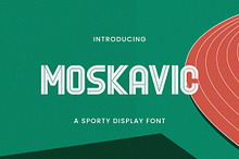 MOSKAVIC: Retro Sporty Display Font